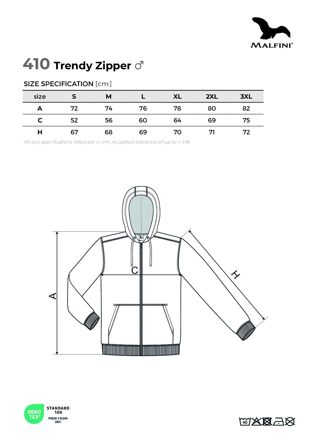 Bluza TRENDY ZIPPER męska 410 300g