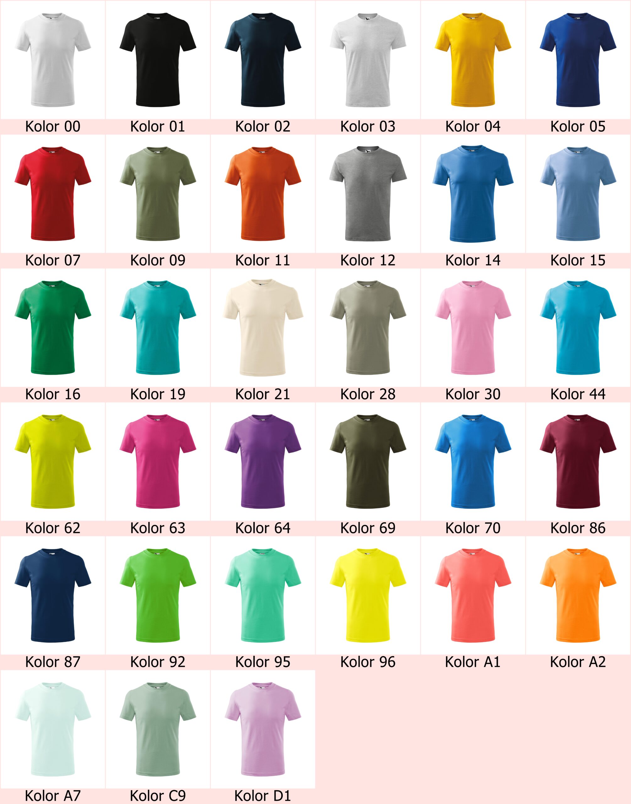 Koszulka Basic Dziecięca 138 160g