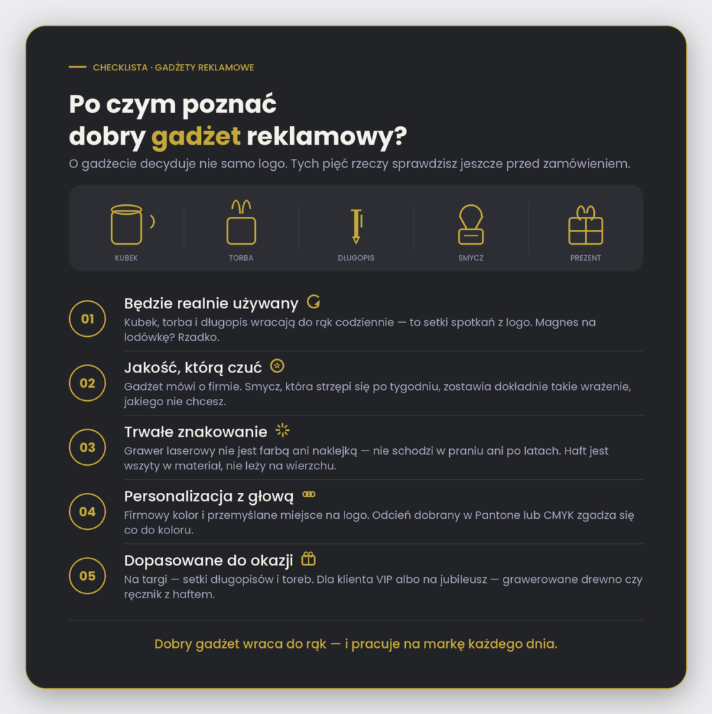 Dobry gadżet reklamowy
