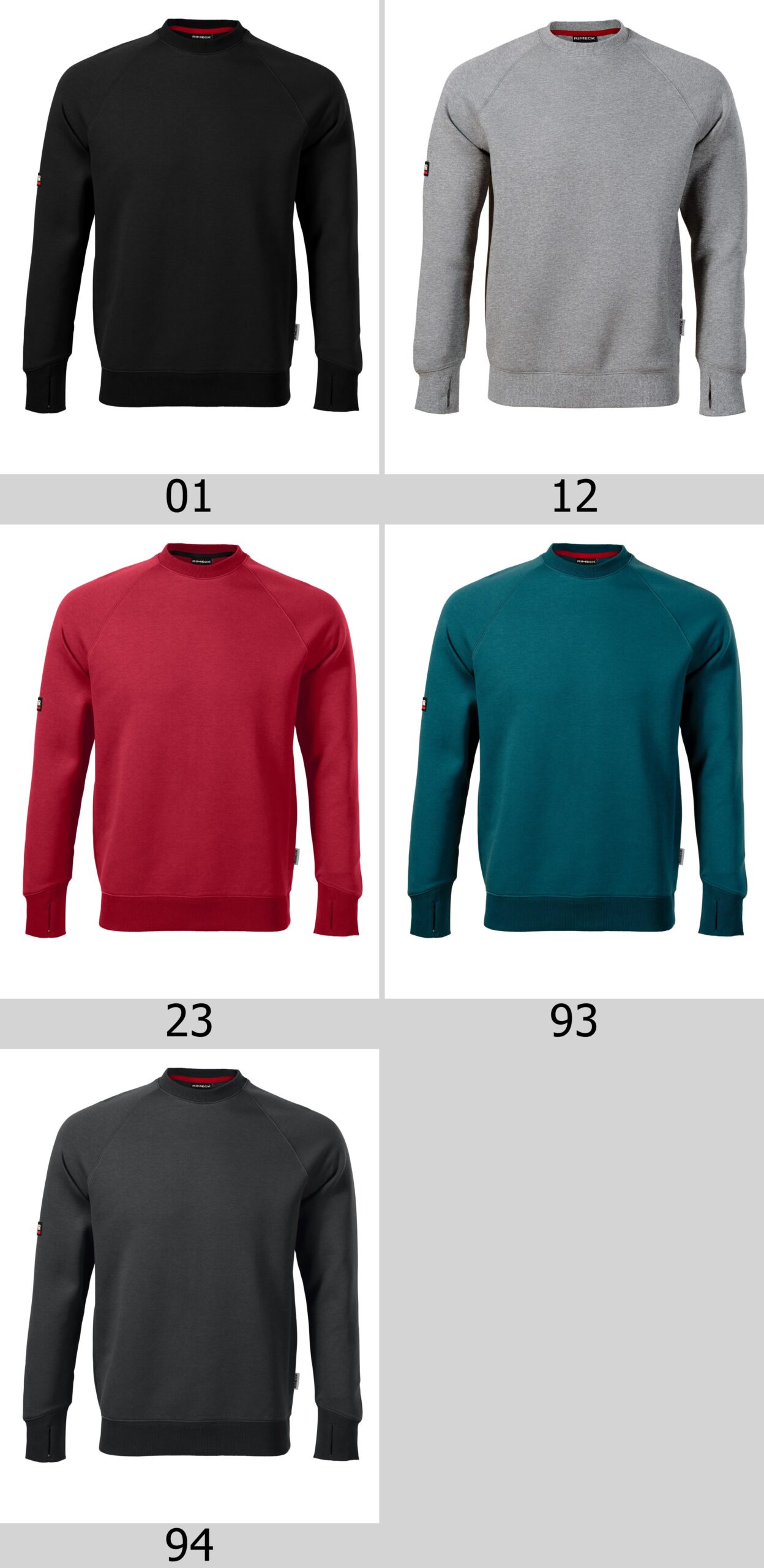 Bluza bez kaptura Vertex W42 robocza męska unisex z Twoim nadrukiem