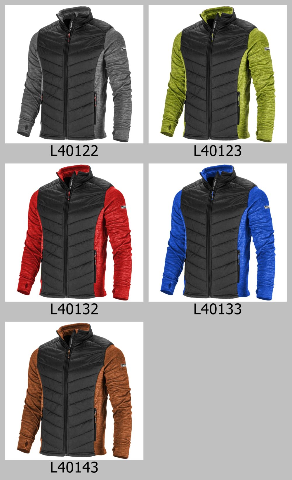 Kurtka/Bluza ocieplana pikowana męska Lahti Pro L40122 z Twoim nadrukiem