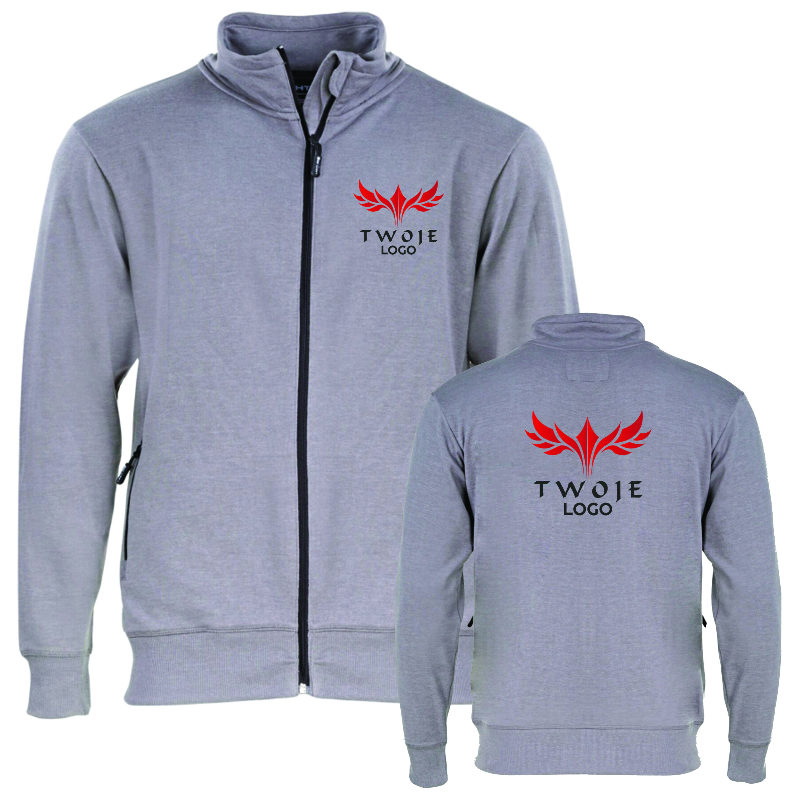 Bluza z suwakiem męska unisex Lahti Pro L40146 z Twoim nadrukiem