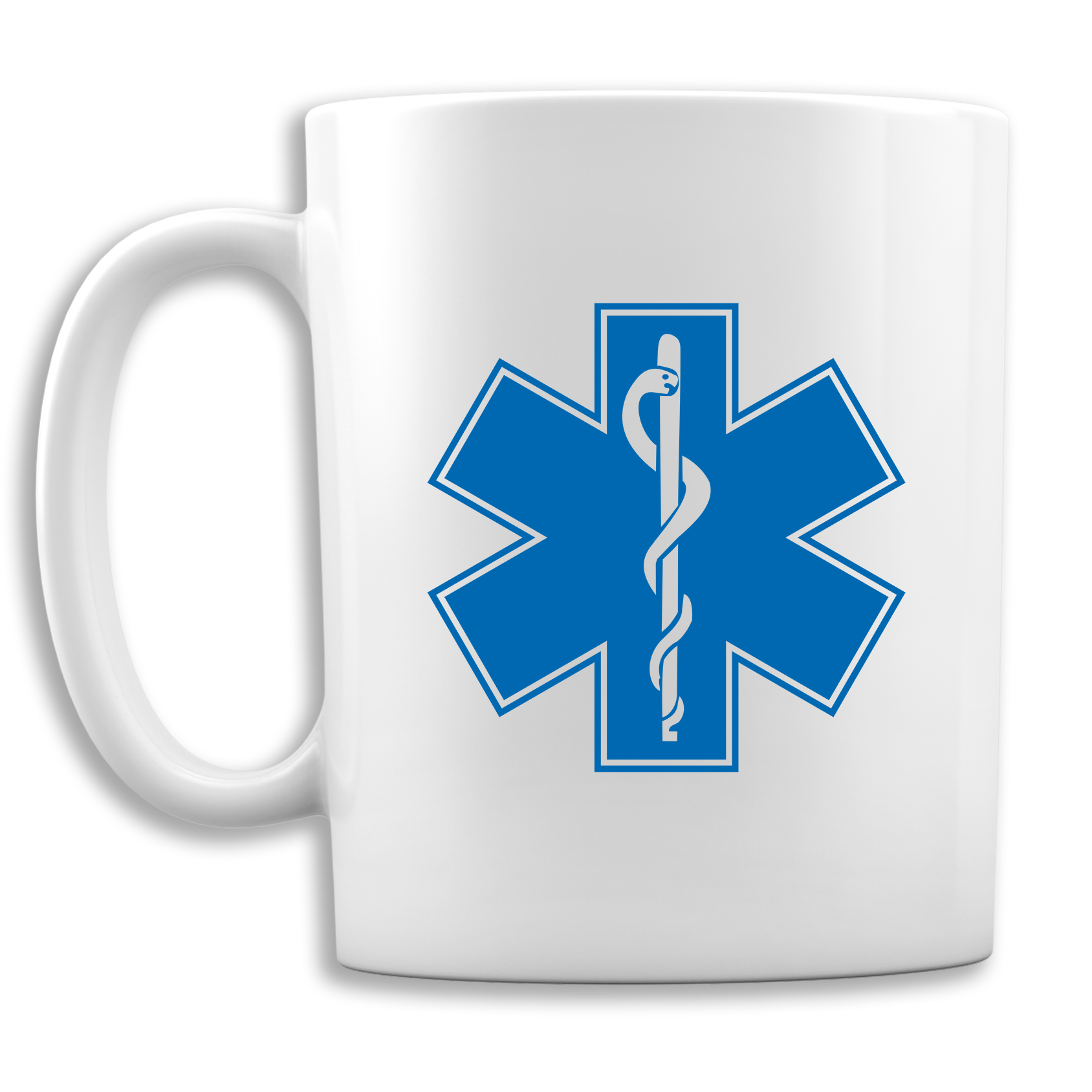 Biały Kubek ceramiczny 330ml PREMIUM Personalizowany z logo dla WOPR / TOPR / GOPR / Personel Medyczny / Ratownictwo Medyczne