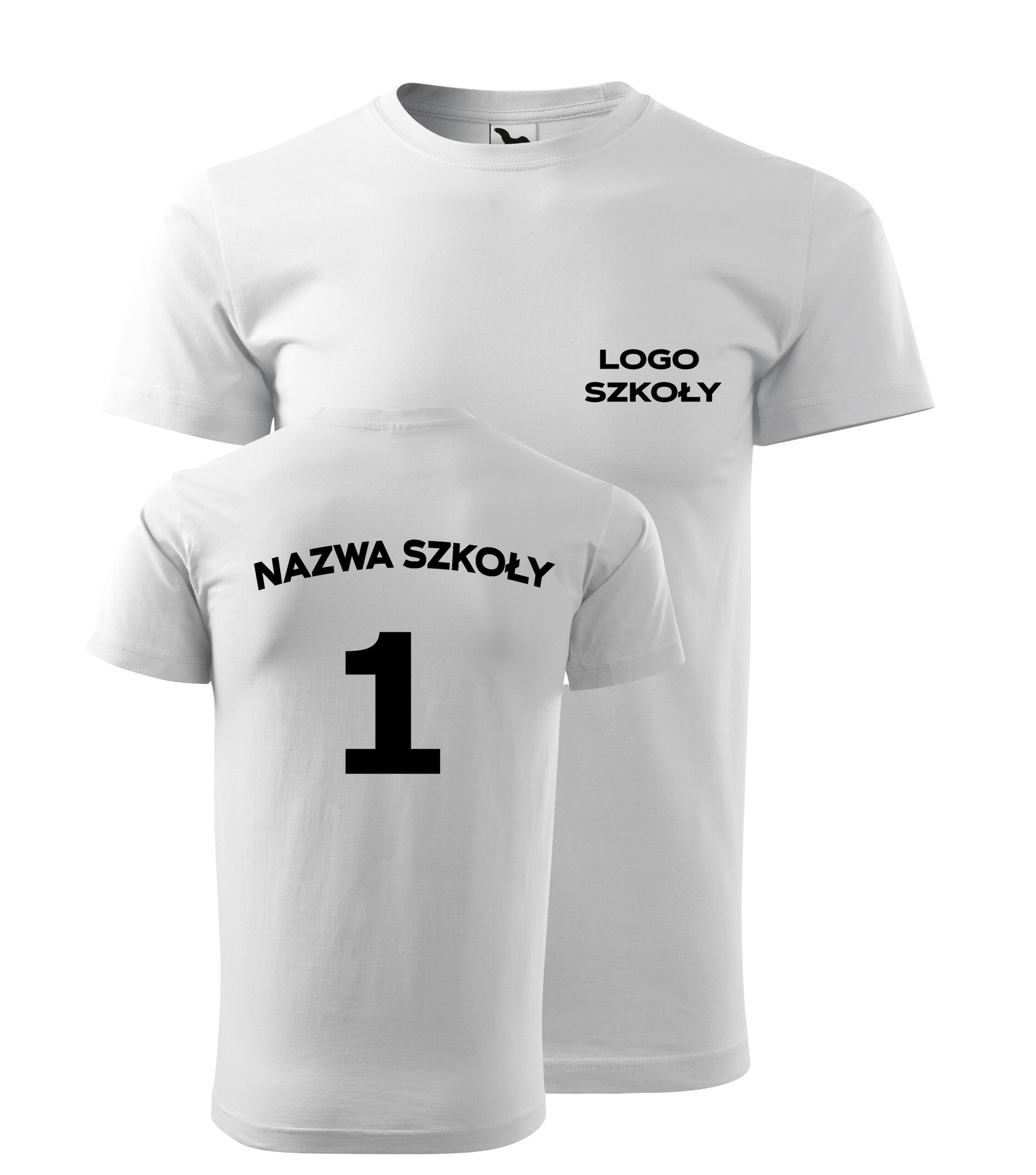 Koszulka Heavy New Unisex 137 200g Wygodna Koszulka na WF z Nadrukiem LOGO HERBEM SZKOŁY / NAZWĄ SZKOŁY / Zajęcia Szkolne / Reprezentację Szkolną na WF