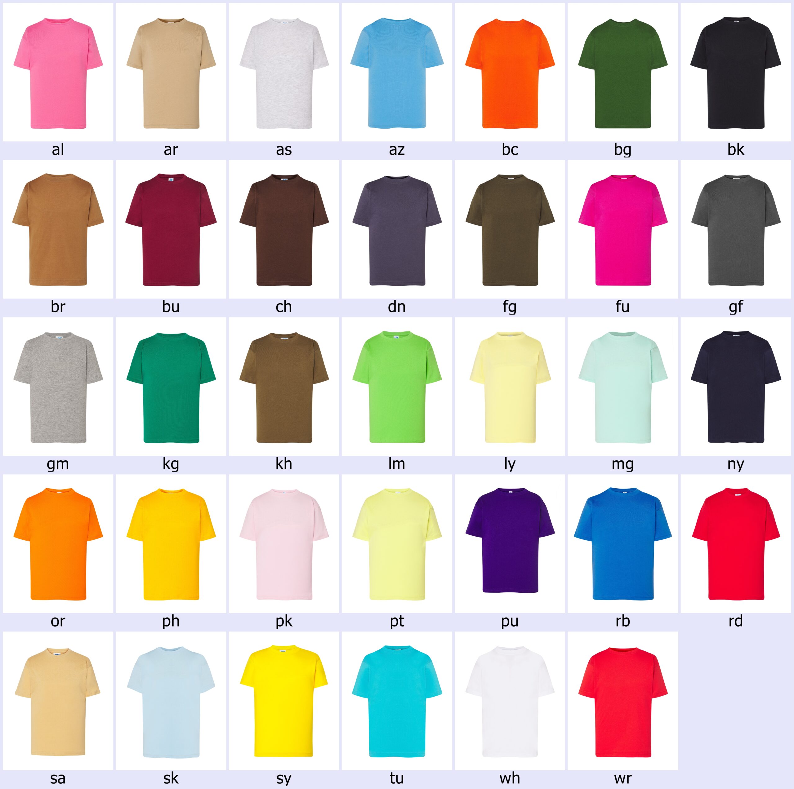 Koszulka JHK TSRK150 150g dziecięca młodzieżowa z Twoim nadrukiem